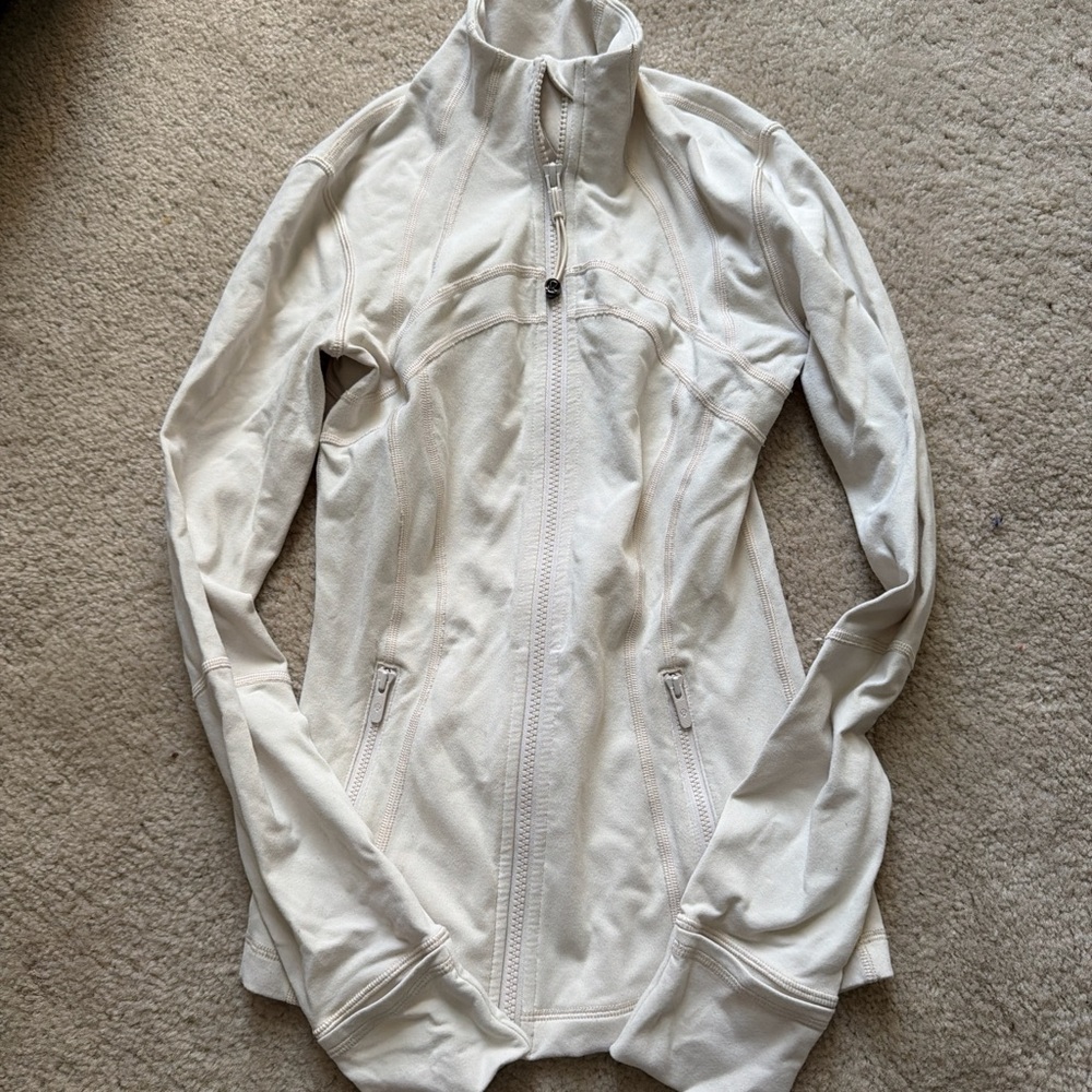 Lululemon Athletica Cream Utility Jacket